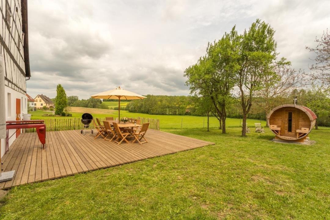 Ferienhaus Rote Sau Herrentierbach Luaran gambar